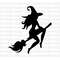 Witch SVG, Witch Flying Silhouette Clipart SVG, Wicked Witch Clipart, Flying Witch Svg, Commerical, Halloween SVG, Cut Files, Decal, Digital - 1.jpg