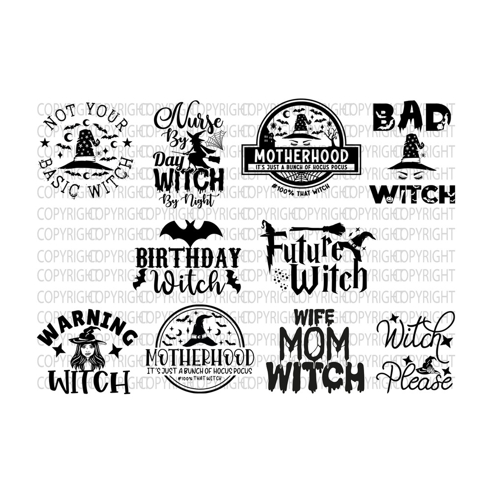 Witchy quotes and designs SVG witch svg witch clipart halloween svg magic svg commercial use svg svg files for cricut svg png bundle - 1.jpg