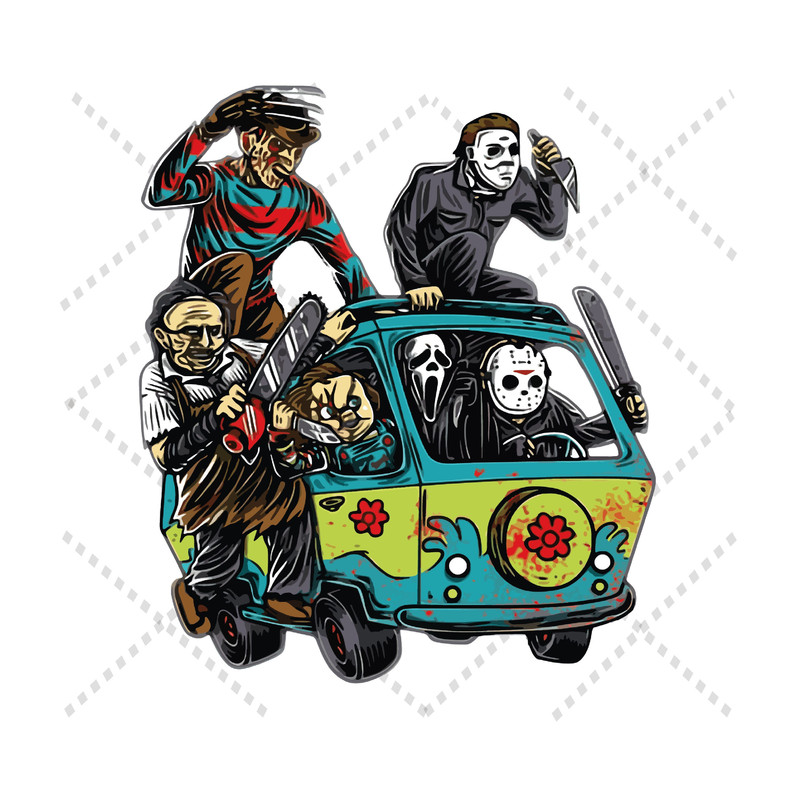 Halloween Svg, Horror Friends Svg, Horror Characters Svg, Chucky Svg Design File for Cricut, Digital Download - 1.jpg