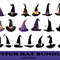 Witch Hat Svg Bundle, Halloween Witch Svg, Witchcraft Svg, Wizard Hat Svg File for Cricut, Instant Download - 1.jpg