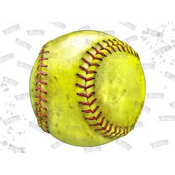 softball ball sublimation png, hand drawn softball ball png, softball game png, softball sport png, softball png, digita