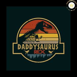 daddysaurus rex silhouette vintage svg, fathers day svg, trending svg, fathers gift svg, dada svg, daddy svg, papa svg,