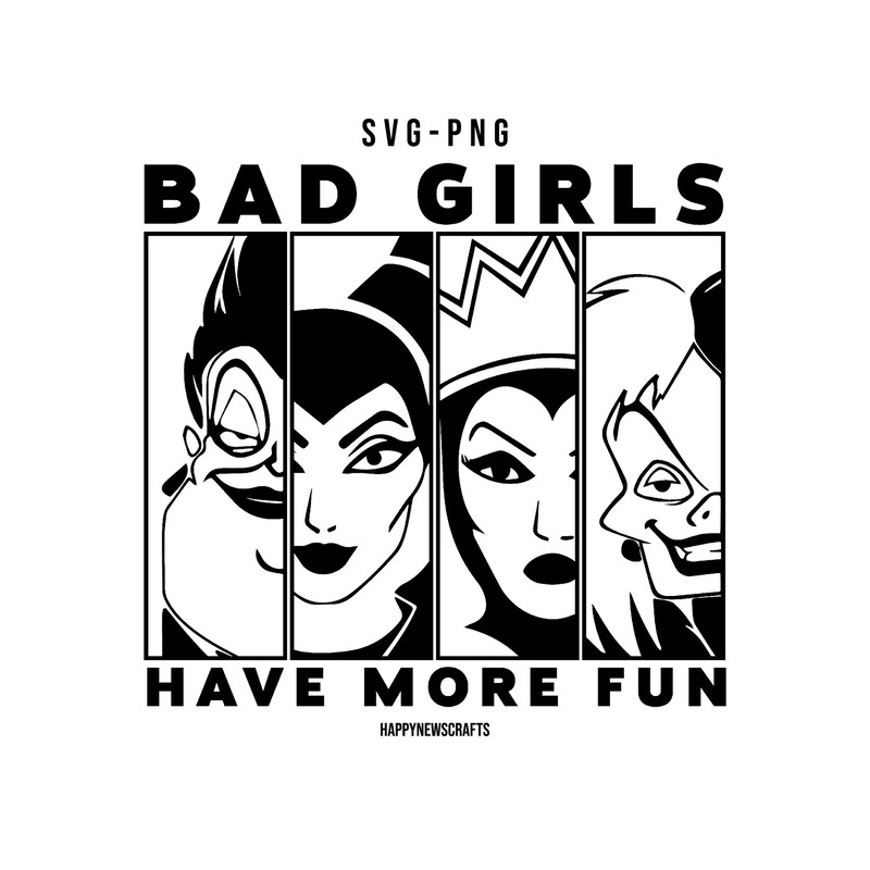 Bad Girls Have More Fun Svg, Bad Witches Club Svg, Bad Girls Svg, Villains Wicked Svg, Villain Gang Svg, Halloween Svg - 1.jpg