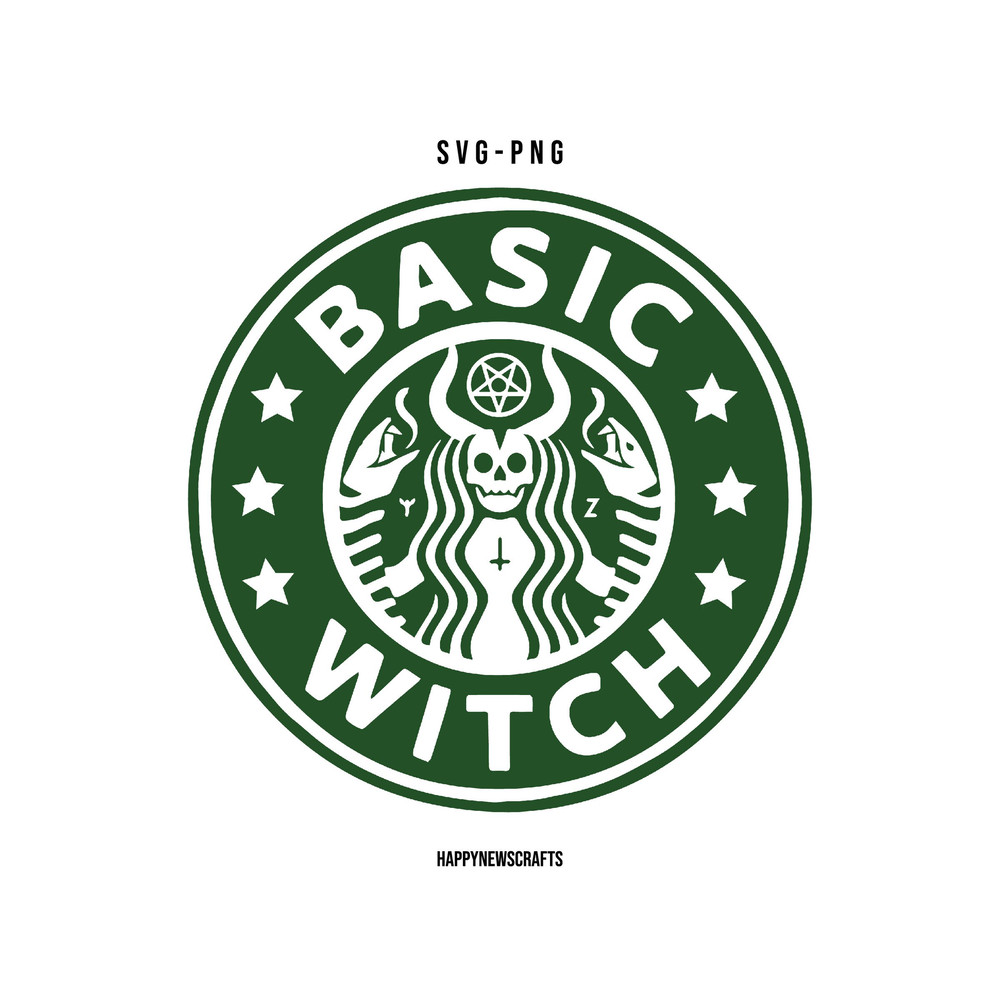 Basic Witch Svg, Halloween Svg, Starbucks Halloween Svg, Witch Svg, Digital Files, Cricut, Silhouette, Popular Svg, Trendy Svg - 1.jpg