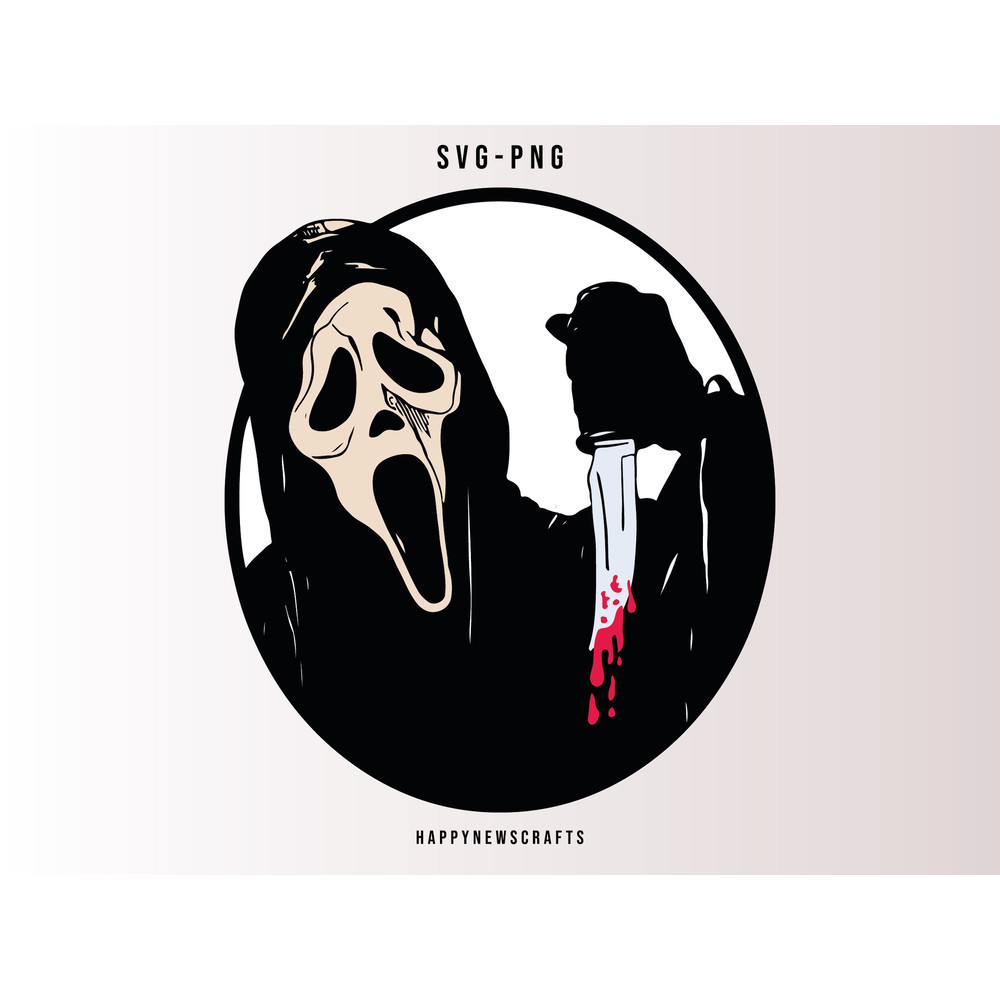 Ghost face svg, Scream svg, Horror Movie Svg, Retro Ghost face Svg, No You Hang Up Svg, Digital Files, Cricut, Silhouette - 1.jpg