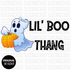 lil boo thang, halloween, digital design **png file for sublimation**