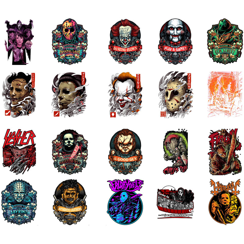 20+ Film Characters Clipart Bundle, Film Character Png Bundle, Halloween PNG, Movies Clipart, T Shirt Sublimation Bundle, Png for shirts - 1.jpg