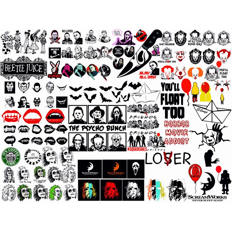 Mega Movie SVG Bundle, Movie Characters SVG,r Movie Svg Bundle, Halloween Horror SVG, Horror Friends Svg, Film Svg, Halloween svg - 1.jpg