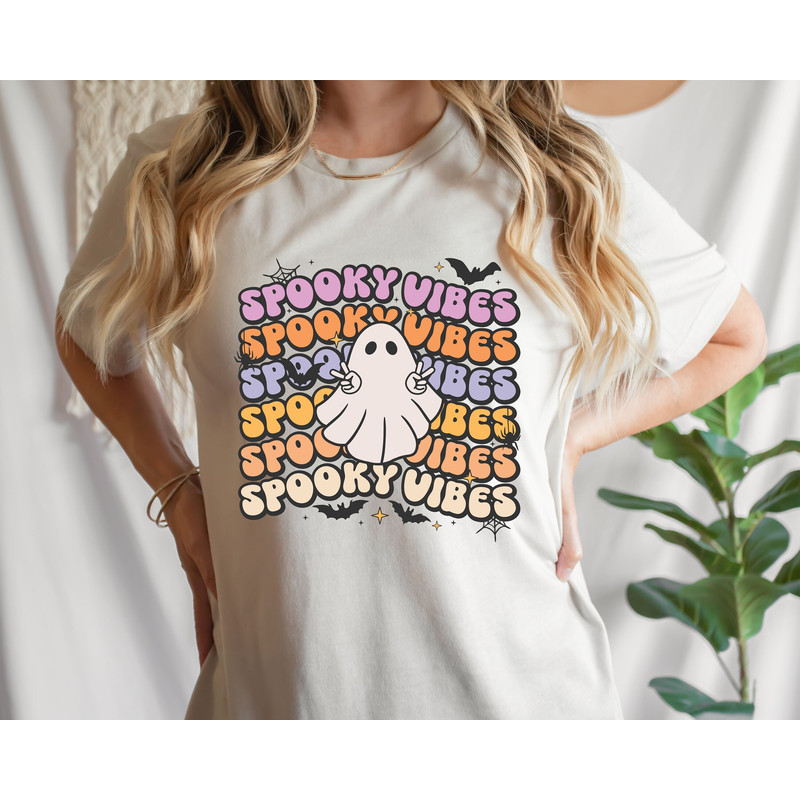 Spooky Vibes PNG, Spooky season png, Retro Halloween png, Cute Halloween png, Trendy png, Halloween Sublimation Digital Design Download - 1.jpg