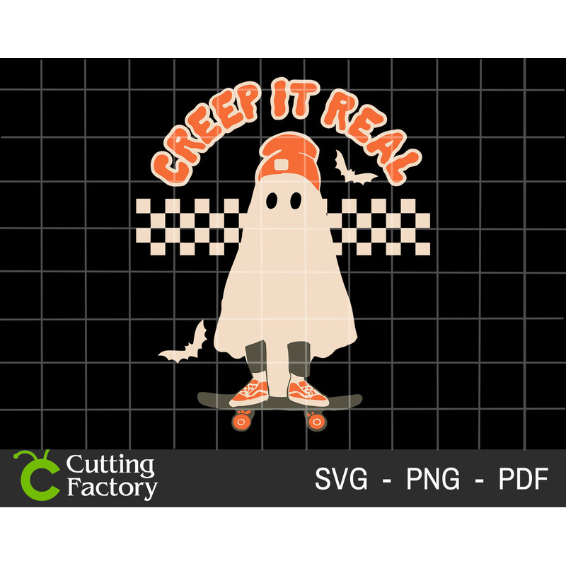Creep It Real SVG, Halloween Masquerade Svg, Halloween Svg, Halloween Png, Boo Svg, Trick Or Treat Svg, Spooky Season Svg, Halloween Retro - 1.jpg