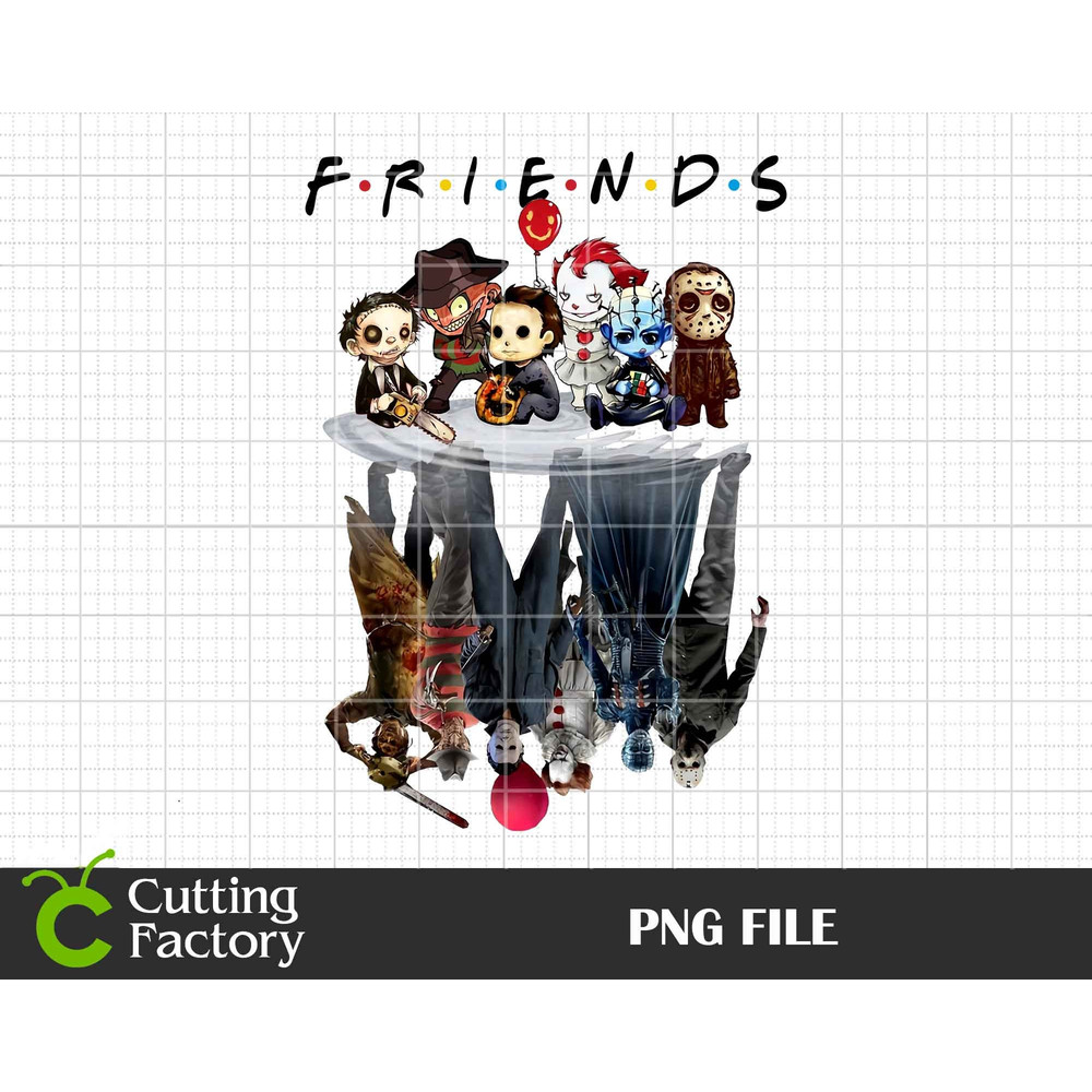 Halloween Horror Characters Friends PNG, Horror Characters Png, Halloween PNG, Halloween Horror Png, Horror Movie Png, Halloween Killer Png - 1.jpg