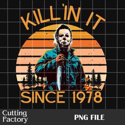 halloween killin it since 1978 png, horror character png, halloween png, horror movies png, scary horror character png,