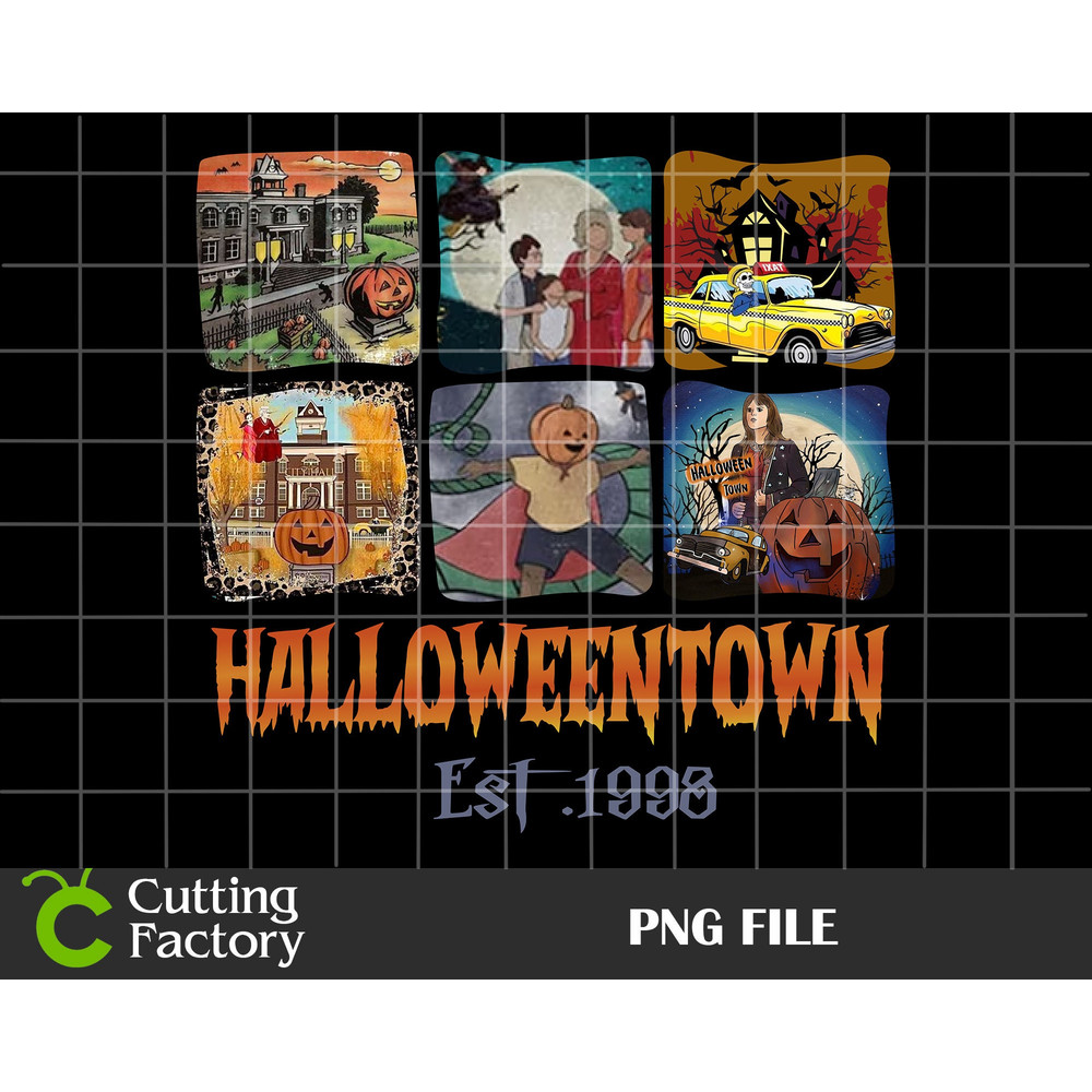 Halloween Town Est 1993 PNG, Halloween Town Png Sublimation, Halloweentown University File, Sublimation Design, Vintage Halloween, Png File - 1.jpg
