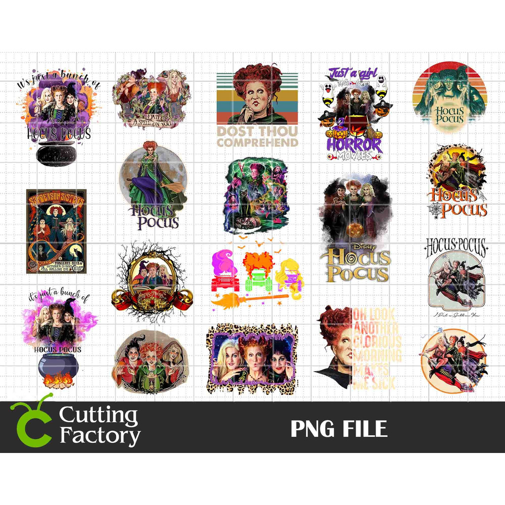 Hocus Pocu PNG Bundle, Halloween Png, Sandersonn Sisterss Png, Hocuss Pocu Halloween, Witches Png, Halloween Sublimation Bundle - 1.jpg