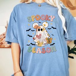 comfort colors mickey ghost spooky season sweatshirt, disney