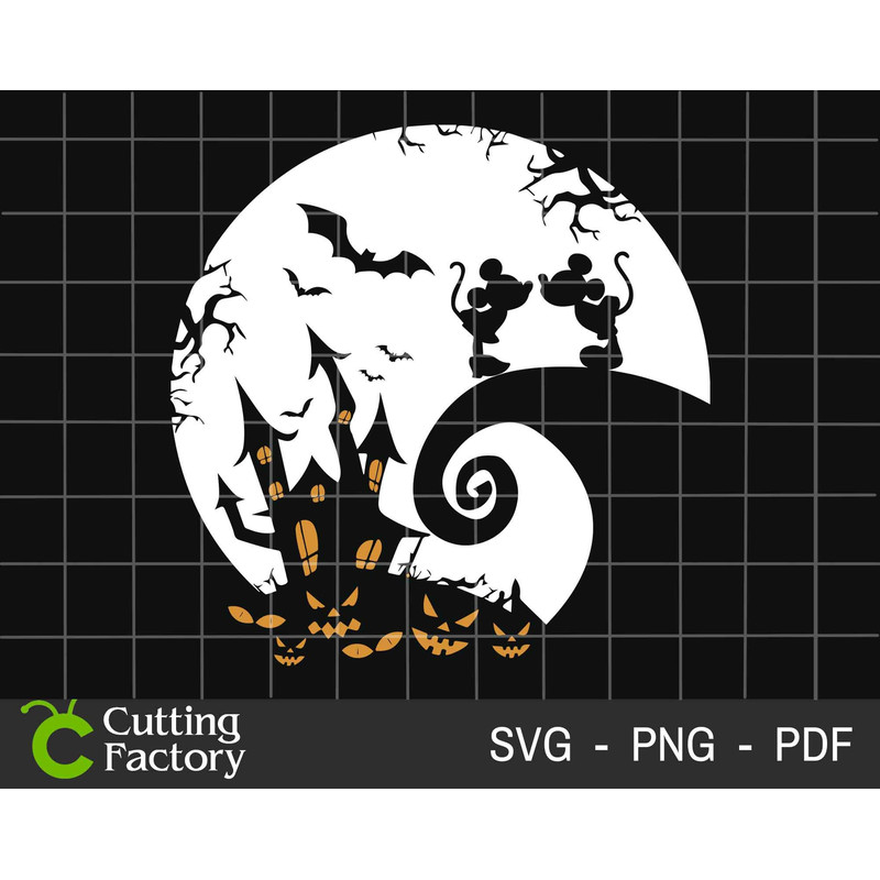 Mouse Couple SVG, Halloween Svg, Halloween Png, Spooky Svg, Trick Or Treat Svg, Trendy Halloween Svg For Shirt, Halloween Castle - 1.jpg