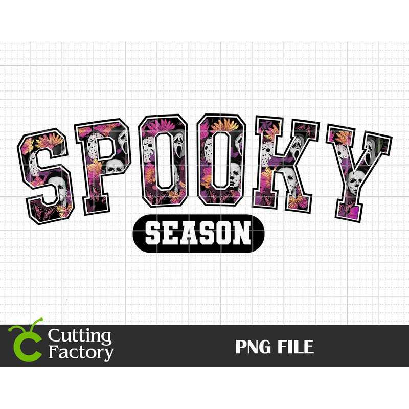 Spooky Season PNG, Halloween Png, Spooky Season Distressed, Spooky Png, Retro Png, Retro Trendy Halloween Png, Spooky Design, Png File - 1.jpg