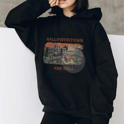 halloweentown and chill shirt, halloweentown university swea