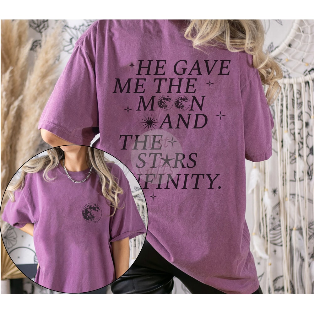 He Gave Me The Moon And Stars Infinity Comfort Colors® Shirt, TSITP Merch, Summer Merch, Belly And Conrad Infinity Quote Shirt - 4.jpg