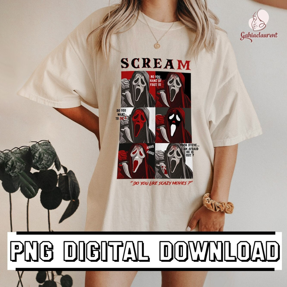 Halloween Horror Instant Download Scary Movie Ghostface Mugshot Png No You Hang Up First Cricut Cut Files Horror Movie Gifts - 1.jpg