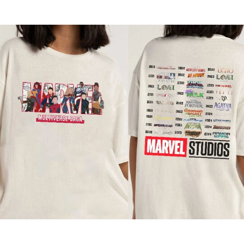 Marvel Studios Double Sides Sweatshirt, MCU Avengers Phase 4 All Team Doctor Strange Iron Man Loki Captain America Spider Man Scarlet Witch - 2.jpg