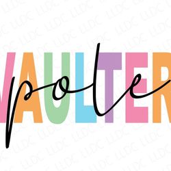pole vaulter rainbow svg, track and field svg, jumper svg, pole vault svg, athlete png track life svg, track and field