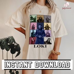 loki the eras style design, tom hiddleston, loki god of mischief design, loki merch, loki variant, png instant download