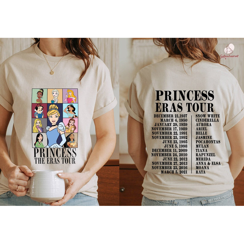 Princess Eras Tour Shirt, Princess Tour Shirt, Eras Tour Midnights Shirt, Cinderella Princess Shirt, Princess Birthday Girl Tee - 1.jpg
