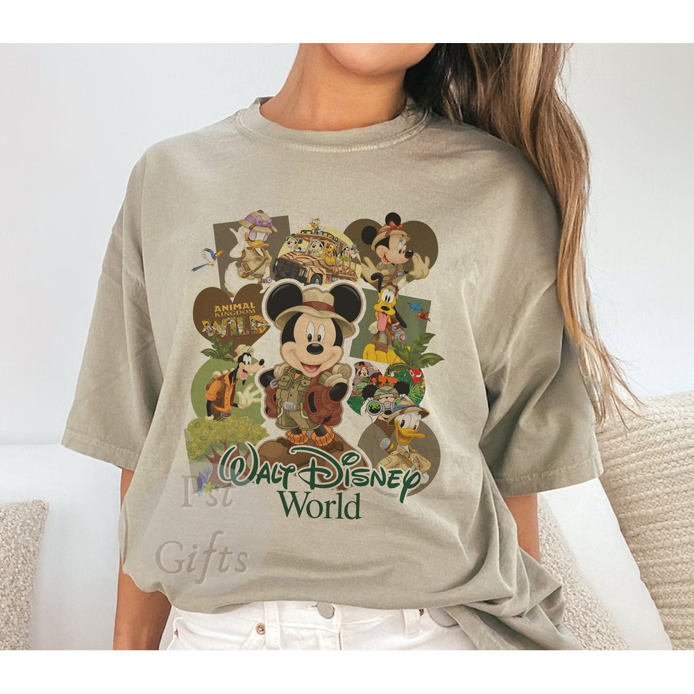 Retro Disney Animal Kingdom Mickey and Friends Comfort Colors, Disney Wild Shirt, Vintage Safari Mode Shirt, Hakuna Matata, Mickey Safari - 2.jpg