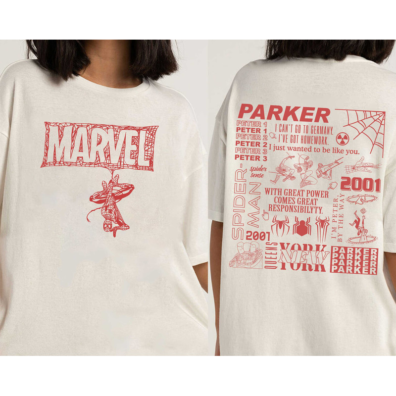 Spiderman No Way Home Marvel Comics Fan Gift Peter Parker MCU Superhero Spider-Man 2023 Double Side Crewneck Sweatshirt Hoodie - 2.jpg