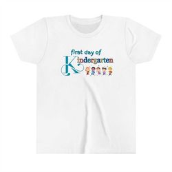 kindergarten school shirt, first day of kindergarten shirt, school shirt, boy kindergarten shirt, girl kindergarten shir