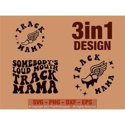 somebodys loud mouth track mama svg, track mom svg, marathon svg, cross country mom svg, track and field svg, western sv