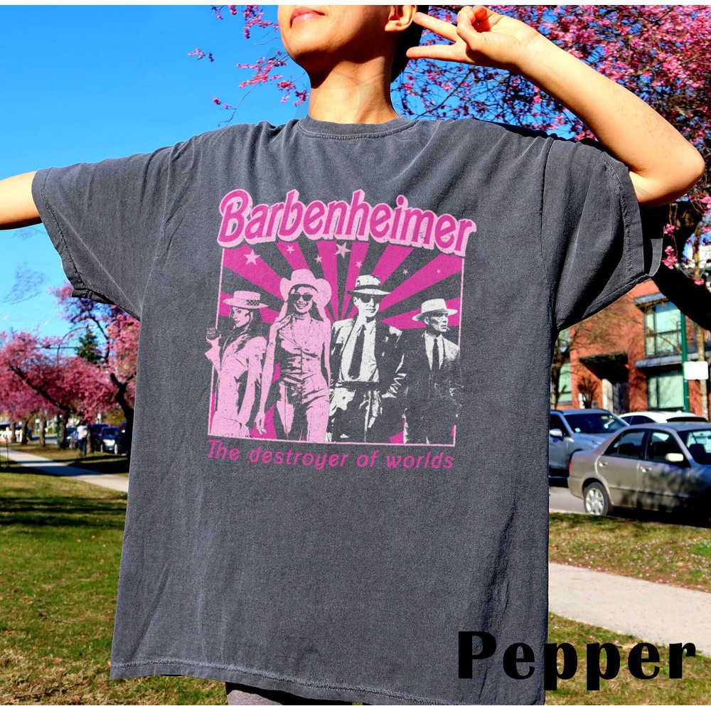 Barbenheimer 2023 Shirt, Barbenheimer the destroyer of word shirt, Oppenheimer Shirt, 72123 shirt, Barbenheimer movie Shirt - 1.jpg