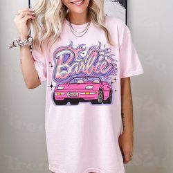 barbie glitter car boyfriend fit girls shirt, sweatshirt, party girls shirt, barbie movie 2023, doll baby girl, birthday