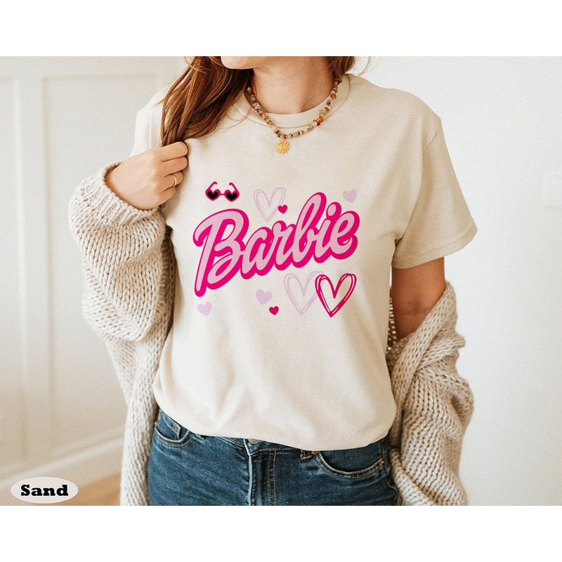Barbie Heart Shirt, Cheetah Barbie Shirt,Barbie Dream House, Barbie Movie 2023 Shirt - 1.jpg