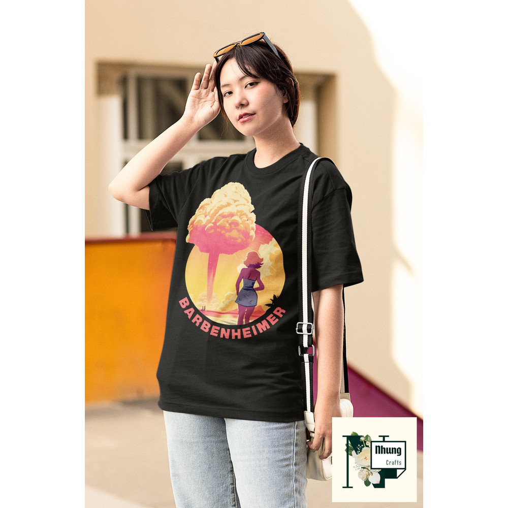 Cartoon Style Barbenheimer Barbie Oppenheimer Vintage T-Shirt, Barbie Oppenheimer Shirt, Love Barbie Shirt, Funny Barbie Shirt - 3.jpg