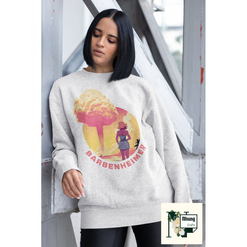 Cartoon Style Barbenheimer Barbie Oppenheimer Vintage T-Shirt, Barbie Oppenheimer Shirt, Love Barbie Shirt, Funny Barbie Shirt - 4.jpg