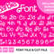 Retro Barbi Font Letters 1970s 1980s Curls Babe Doll includes bonus logos SVG OTF TTF Clipart Digital Download Sublimation Cricut Cut File - 1.jpg