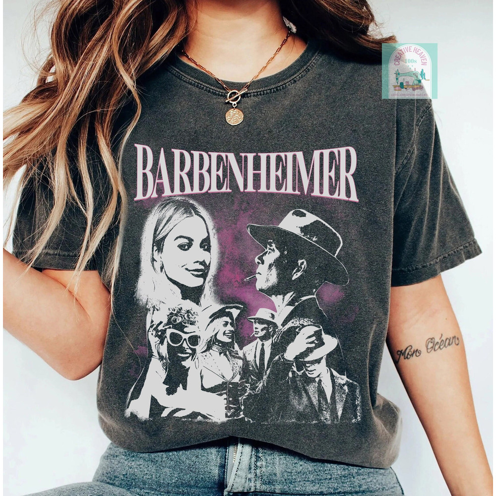 Vintage Barbenheimer Comfort Shirt, Barbenheimer Shirt, I Survived Barbenheimer Shirt, Funny Movie Tshirt, Movie 2023 shirt - 1.jpg