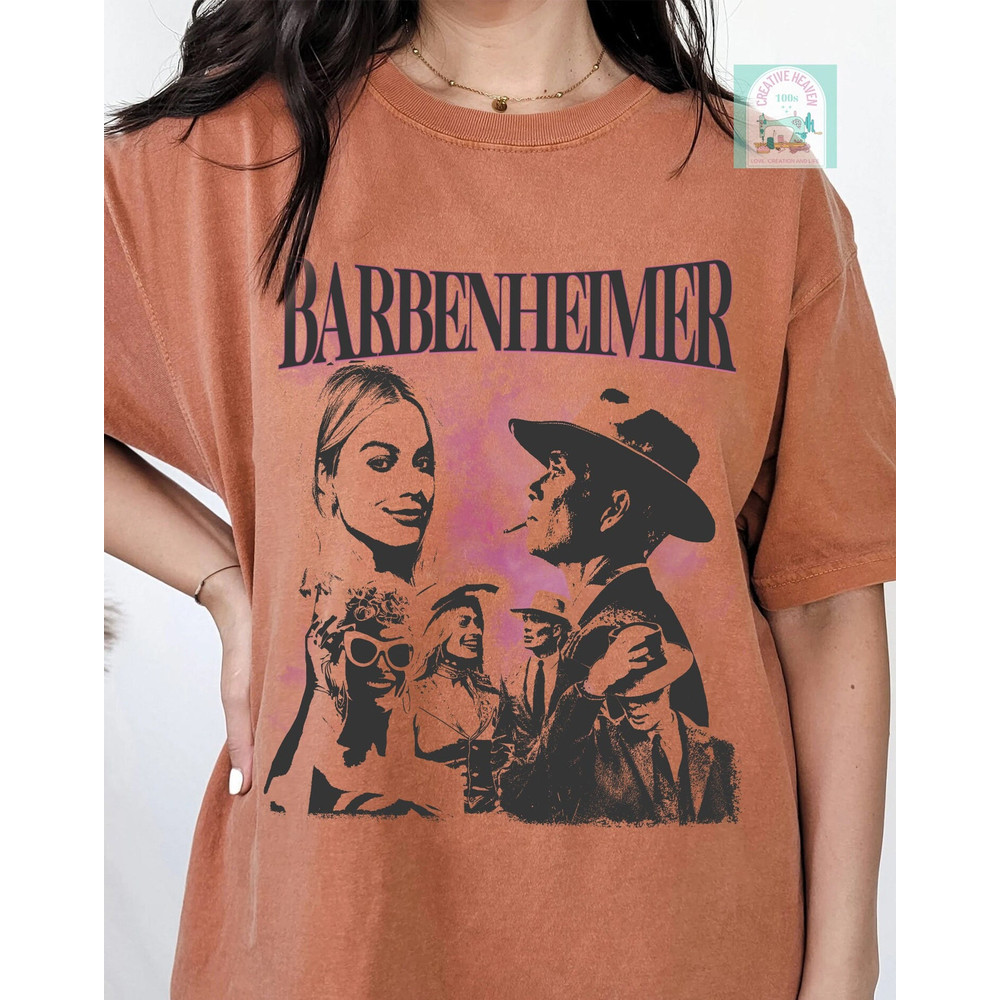 Vintage Barbenheimer Comfort Shirt, Barbenheimer Shirt, I Survived Barbenheimer Shirt, Funny Movie Tshirt, Movie 2023 shirt - 3.jpg