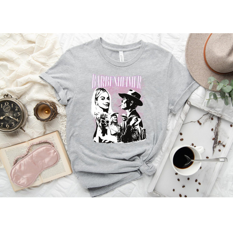 Vintage Barbenheimer Shirt, Barbenheimer Shirt, Comeon Baby Lets go party shirt, Oppenheimer Shirt, Funny Movie Tshirt - 2.jpg