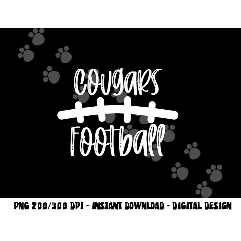 Cougars Football School Spirit Team Mascot Game Night png, sublimation copy.jpg