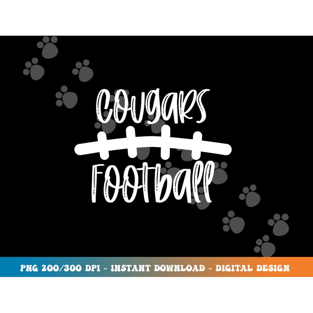 Cougars Football School Spirit Team Mascot Game Night png, sublimation copy.jpg