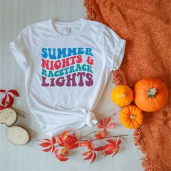 summer nights and racetrack lights svg, racing svg, racing fan svg, racing mom, race t-shirt svg, summer svg, dxf eps pn