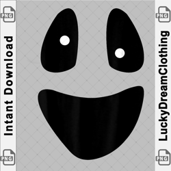 ghost - funny scary face lazy halloween costume