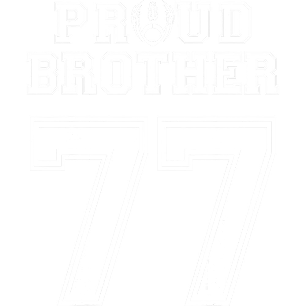 Custom Proud Football Brother Number 77 Personalized For Men png, sublimation.png