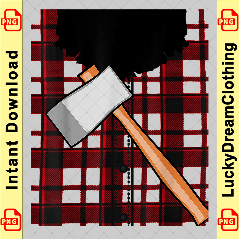 Lumberjack Costume with beard and ax copy.png