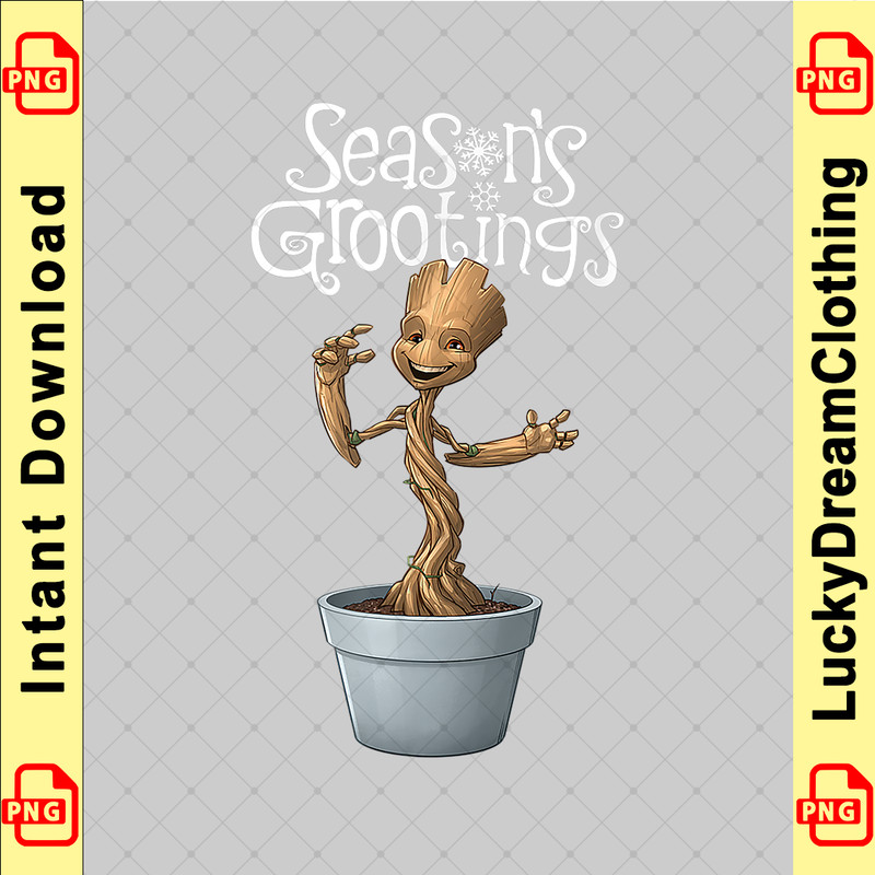 Marvel Groot Season's Grootings Holiday Short Sleeve copy.png