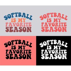 softball is my favorite season svg, softball svg, softball fan svg, softball mom svg, sport t-shirt svg, cheer svg, wavy