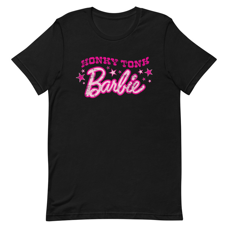 Honky tonk Barbie Shirt, Honky tonk, western cowgirl, Barbie Unisex t-shirt - 2.jpg